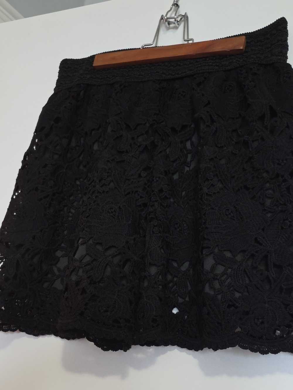 Black Crochet Women's Short